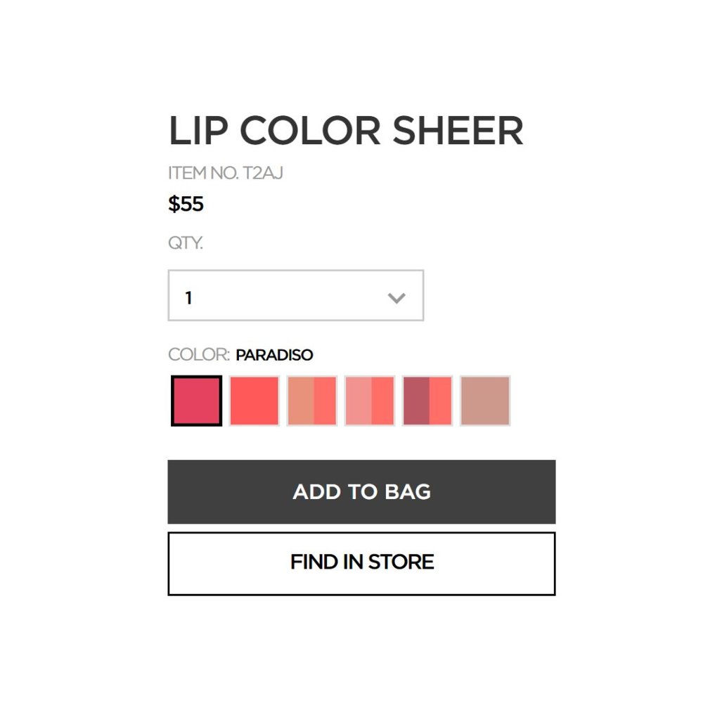 TOM FORD LIP COLOR SHEER 07 PARADISO LIPSTICK - Picture 3 of 13